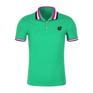TE-3956 Men&rsquo;s Performance Polo Shirt &ndash; Vibrant Emerald Green Training Top &ndash; Moistu - TE-3956