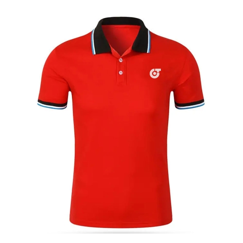 TE-3962 Men&rsquo;s Performance Fire Red Polo Shirt &ndash; Vibrant Short Sleeve Athletic Training T - Art No TE-3962 - True Trade Corporation