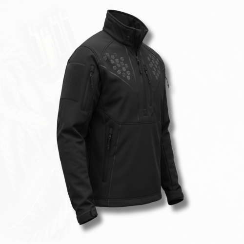 TE-SJ-7506 | Stealth Tactical Quarter-Zip Softshell - Art No TE-SJ-7506 - True Trade Corporation
