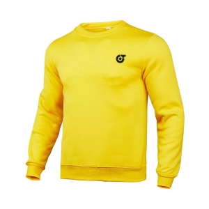TE-3970 Men&rsquo;s Performance Essential Sweatshirt &ndash; Vibrant Sunshine Yellow Crewneck Pullov - TE-3970
