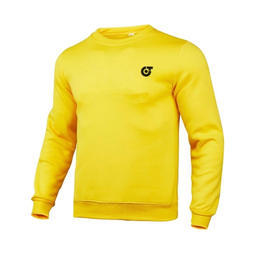 TE-3970 Men&rsquo;s Performance Essential Sweatshirt &ndash; Vibrant Sunshine Yellow Crewneck Pullov - Art No TE-3970 - True Trade Corporation