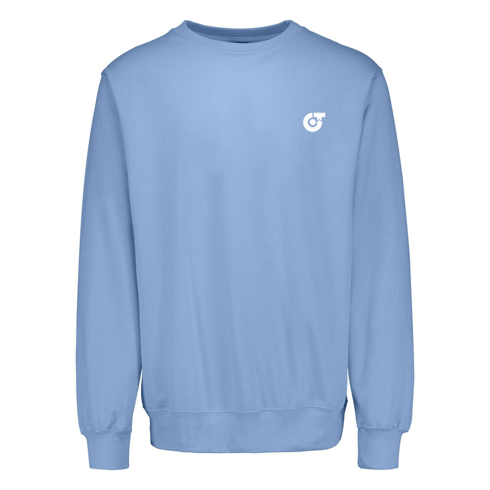 TE-3973 Men’s Performance Essential Sweatshirt – Vibrant Sky Blue Crewneck Pullover &nda