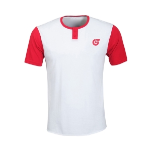 TE-3945 Men&rsquo;s Performance Henley Training Tee &ndash; Two-Tone Short Sleeve Athletic Shirt wit - TE-3945