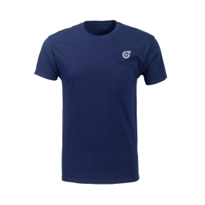 TE-3946 Men&rsquo;s Tactical Pocket Training Tee &ndash; Navy Blue Performance Gym Shirt &ndash; Moi - TE-3946