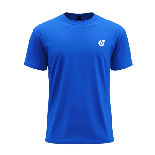 TE-3950 Men&rsquo;s Ultra-Vibrant Royal Blue Training Tee &ndash; High-Performance Dry-Fit Gym Shirt - Art No TE-3950 - True Trade Corporation