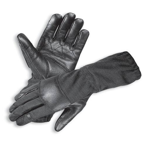 True Trade 971-B Long Duty & Patrol Gloves &ndash; Tactical Gauntlet with Reinforced Leather Pal - Art No 971-B - True Trade Corporation