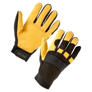 TE-3004 True Trade Work Gloves &ndash; Heavy-Duty Safety Grip Gloves for Construction, Mechanic, Ind - TE-3004