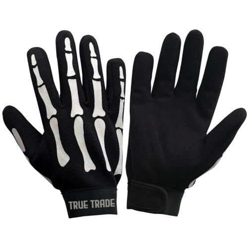 TE-3008 Skeleton Mechanics Gloves &ndash; Durable Bone-Print Work Gloves for Mechanics, Technicians, - Art No TE-3008 - True Trade Corporation