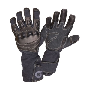 Extrication Rescue Gloves - Hard Knuckle Long Gauntlet Firefighter Style - TE-2002