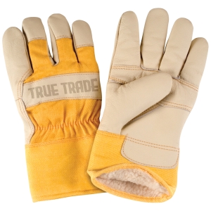 Cowhide Leather Palm Work Gloves - Industrial Safety & Utility - TE-2003