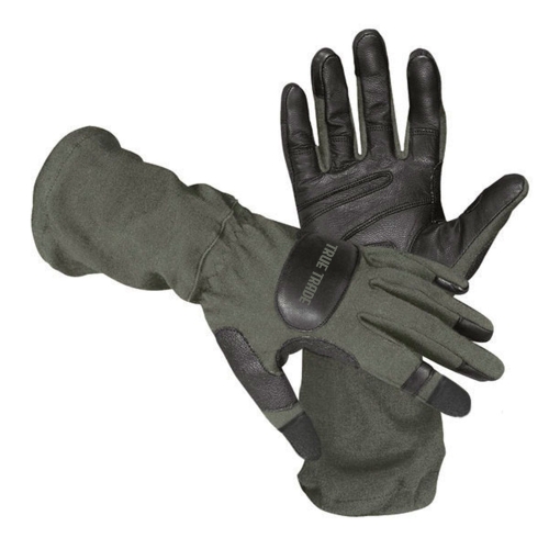 Nomex Flight Gloves - Sage Green Fire Resistant Long Cuff Tactical - Art No TE-2005 - True Trade Corporation