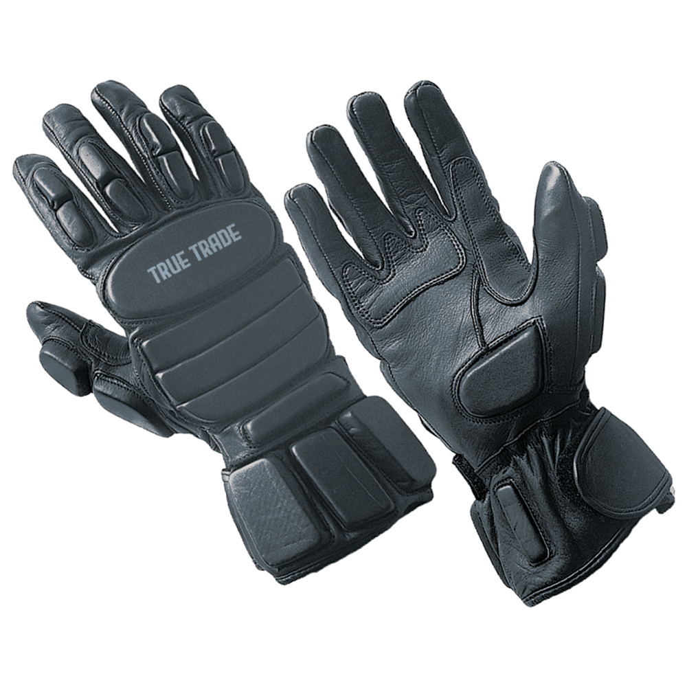True Trade TE-2015 Heavy Duty Padded Tactical Gloves - Black