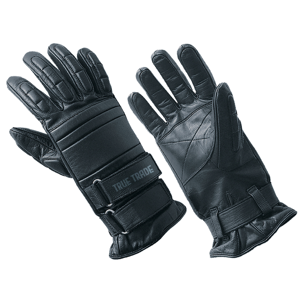 True Trade TE-2019 Heavy Duty Leather Utility Gloves - Dual Strap Lock