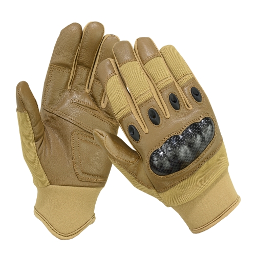 Art. No. 7020H Tan Tactical Hard Knuckle Gloves &ndash; Desert Combat Impact Gloves with Reinforced  - Art No 7020 TAN - True Trade Corporation