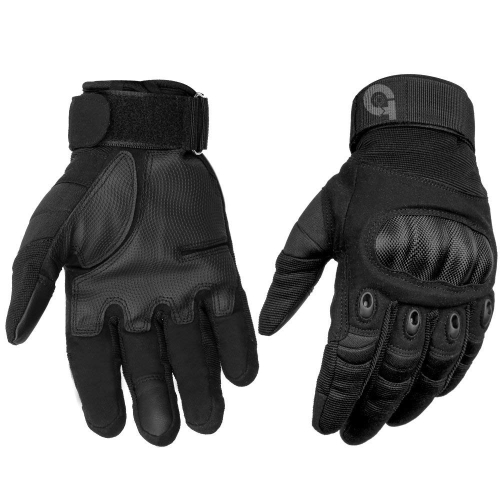 TE-1016 Military & Police Tactical Gloves - Full-Finger, Hard Knuckle Protection - Art No TE-1016 - True Trade Corporation