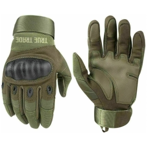 Hard Knuckle Tactical Gloves - OD Green Military Shooting & Work Gear - TE-1032