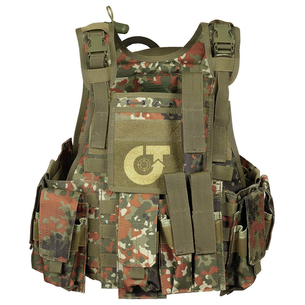 TE-3305 | Flecktarn Modular Tactical Vest Advanced Combat Utility and Environmental Concealment